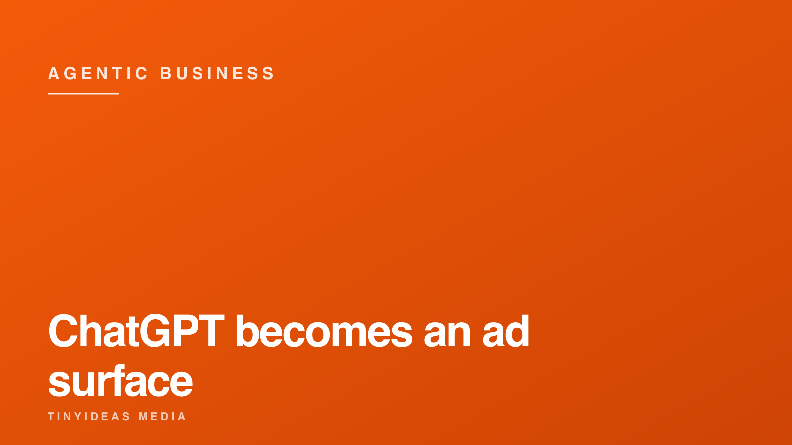 ChatGPT becomes an ad surface