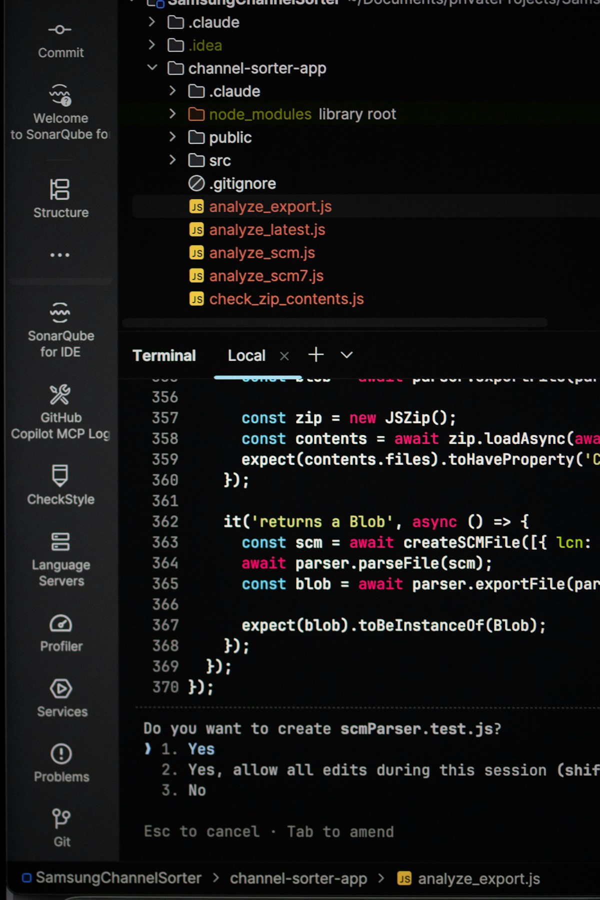 Terminal coding agent illustration